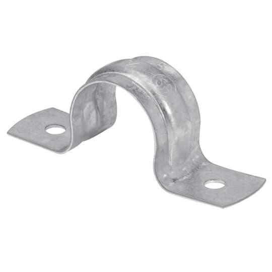 Iberville CI1540 2-Hole Pipe Strap, 5 in Conduit, Steel