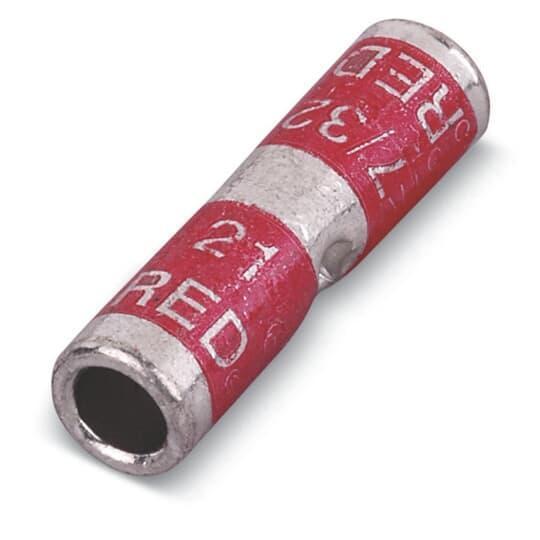 Blackburn CSP4 Type CSP Compression Splice, 4 AWG Conductor, 1 in L, Short Barrel, Copper, Gray