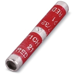 Blackburn CU30 Type CU Heavy Duty Compression Splice, 3/0 AWG Conductor, 2-1/4 in L, Long Barrel, Copper, Orange