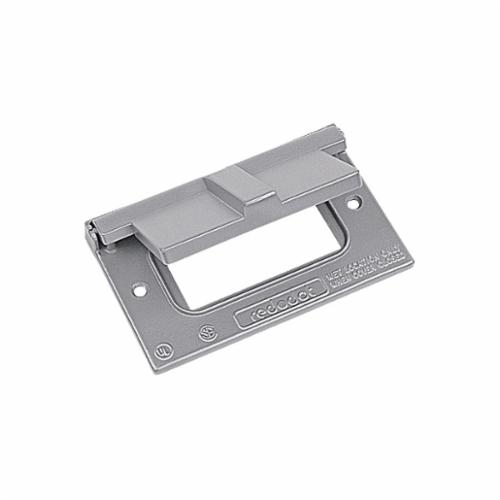 Red Dot DCCG Weatherproof Receptacle Cover, 4-9/16 in L x 2-27/32 in W, Die-Cast Aluminum