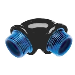 OCAL-BLUE™ EL196SA-G Male To Female Conduit Elbow, 1/2 in Trade, 90 deg, Aluminum, PVC Coated