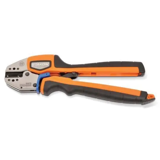 Sta-Kon Comfort Crimp® ERG4004 Manual Crimping Tool With Shure-Stake® Control, 22 to 18 AWG, 12 to 10 AWG Cable/Wire