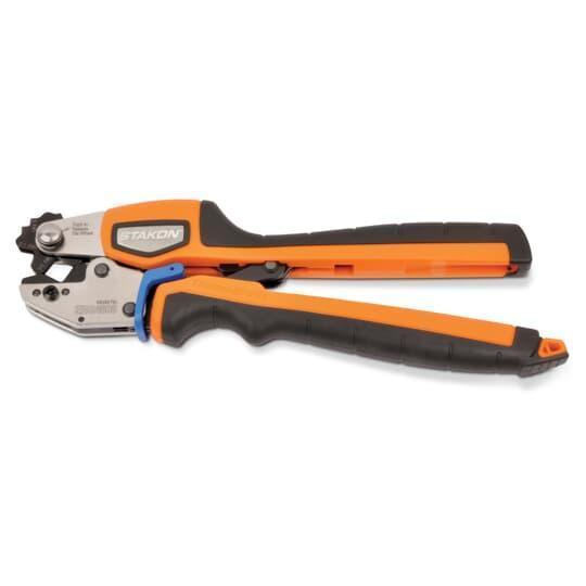 Sta-Kon Comfort Crimp® ERG4008 Manual Crimping Tool With Shure-Stake® Control, 8 to 1/0 AWG Cable/Wire