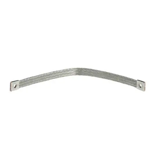 Blackburn FBB12-1 1-Hole Grounding Flexible Braid, 12 in L x 5/8 in W, 95 A, 1/4 in Mounting Hole