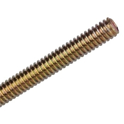Superstrut H104-3/8X12 Continuous Right Handed Threaded Hanger Rod, UNC Thread, 3/8-16, 12 ft OAL, Steel