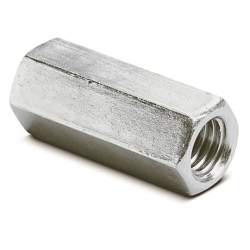 Superstrut H119-1/4 Series 100 Standard Rod Coupling, 1/4-20 Thread Tapered Thread, 1-1/4 in L Coupling, Steel, GoldGalv®