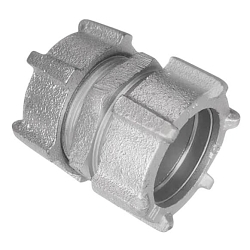 Steel City HK-408 Threadless Compression Coupling, 3 in, For Use With IMC/Rigid Conduits, Malleable Iron, Zinc Plated