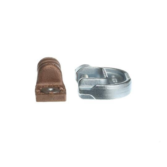 Blackburn IBG20-40 Grounding I-Beam Non-Insulated Compression Connector, 2/0 to 4/0 AWG Steel Conductor, Die Code: 76, Steel
