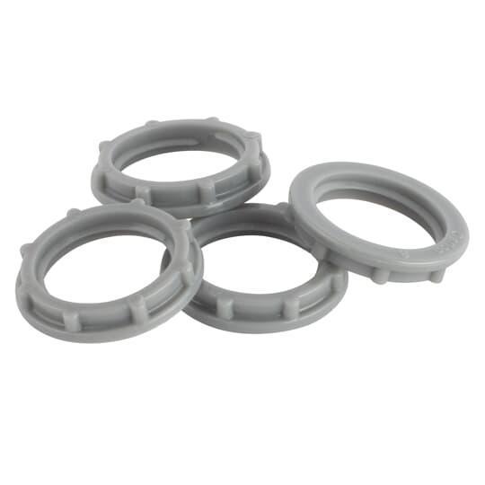 Steel City LN-502 Non-Metallic Conduit Locknut, 3/4 in, For Use With Rigid/IMC Conduit, Plastic