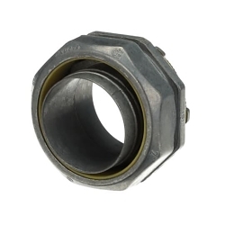 Steel City LT-206 Straight Conduit Connector, 2 in Trade, Die Cast Zinc