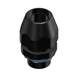 Thomas & Betts LT50PISO20 Straight Conduit Connector, 1/2 in Trade, Thermoplastic