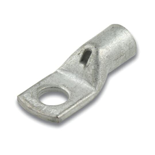 Color-Keyed MCC50M12 1-Hole Metric Non-Insulated Compression Lug and Splice With Peep Hole, 50 mm Copper Conductor, M12 Stud, Copper