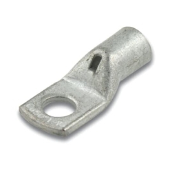 Color-Keyed MCC6M6 1-Hole Metric Non-Insulated Compression Lug With Peep Hole, 6 sq-mm Copper Conductor, 6 mm Stud, Copper