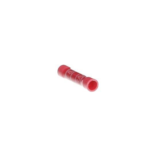 Sta-Kon RAA217-170 Vinyl Insulated Butt Splice Connector, 22 to 18 AWG Conductor, 1.13 in L, Copper, Red