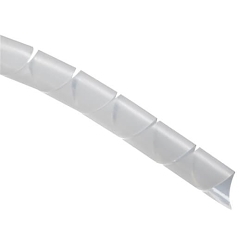 Ty-Rap SRPE-750F-9-C Forward Cut Spiral Wrap, 3/4 in OD Dia x 100 ft L x 0.065 in THK, Polyethylene, Natural