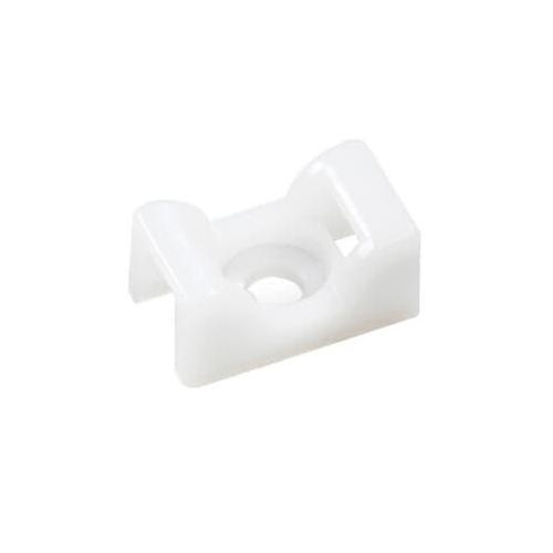 Ty-Rap TC5141 Saddle Support Cable Tie Mounting Base, Threaded Mount, 0.19 in W Tie, Nylon/Polyamide 6.6, Natural