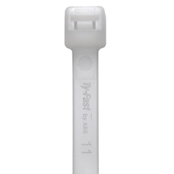 Catamount Ty-Fast® TY125-40-100 Cable Tie, 5.57 in L x 0.14 in W x 0.046 in THK, Nylon/Polyamide 6.6, Natural