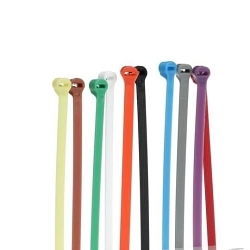 Ty-Rap TY525M-CLRS Standard Cable Tie, 7.2 in L x 0.19 in W x 0.05 in THK, Nylon/Polyamide 6.6, Natural