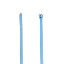 Ty-Rap TY528M-PDT Detectable Cable Tie, 14.2 in L x 0.18 in W x 0.047 in THK, Polypropylene, Blue