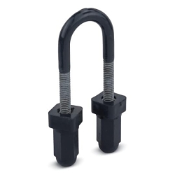 Ocal UB11/4-G U-Bolt With Square Nut, 1-1/4 in Thread, Malleable Iron