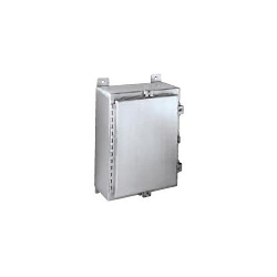 Wiegmann SSN4241608 SSN4 1-Door Welded Seam Enclosure, 16 in W 8 in D 24 in H, NEMA 3R/4/4X/12/13 NEMA Rating, 304 Stainless Steel