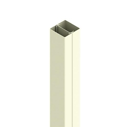 Wiremold Tele-Power® 25DTC-4 Rectangular Blank Power Pole, 10 ft 5 in L x 2-1/4 in W, Aluminum