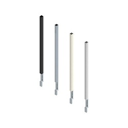 Wiremold Tele-Power® 25DTC-E5 Blank Steel Pole Extender, 5 in L x 2-1/4 in W, Steel