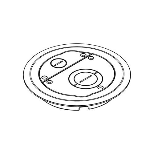 Wiremold 6CFFTCGY 6AT Evolution™ Multi-Service Poke Through Furniture Feed Cover Assembly, 6 in Dia, Die Cast Aluminum