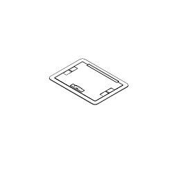 Wiremold EFB10-DEC EFB10 Decorator GFI Unassembled Device Plate, 4.652 in L x 2.3 in W, 10 Gangs, Steel