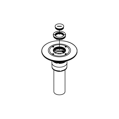 Wiremold RC9AM2TCAL Multi-Service Poke-Through Assembled Device, 3 in Hole, 2 Gangs, 7 in Cover, Aluminum