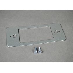 Wiremold RFB119-SGFI RFB11 Decorator GFCI Unassembled Receptacle Device Plate, 4-1/2 in L x 1-13/16 in W, 1 Gangs, Steel