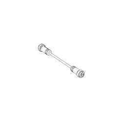 Brad Mini-Change® 114030A38M010 130010 Double Ended A-Size Cordset, Straight Male x Straight Female Connector, 3.28 ft L Cable, 4 Poles, Single Keyway