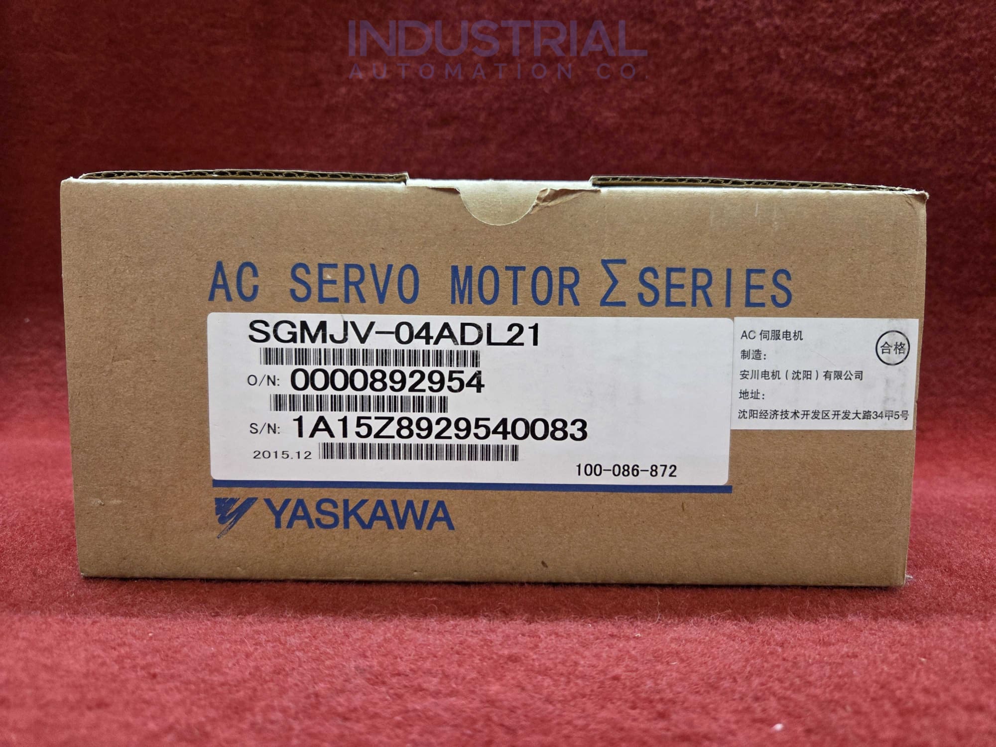 Yaskawa SGMJV-04ADL21