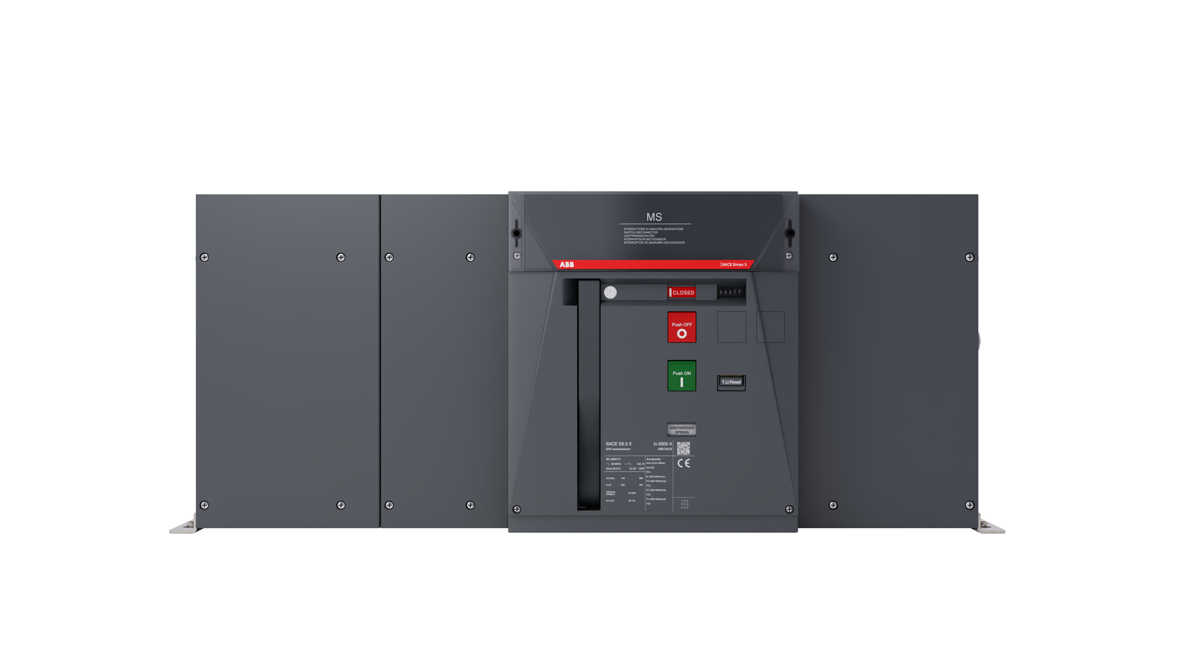 SACE Emax 3 E6.3X/MS 4000 3p FHR