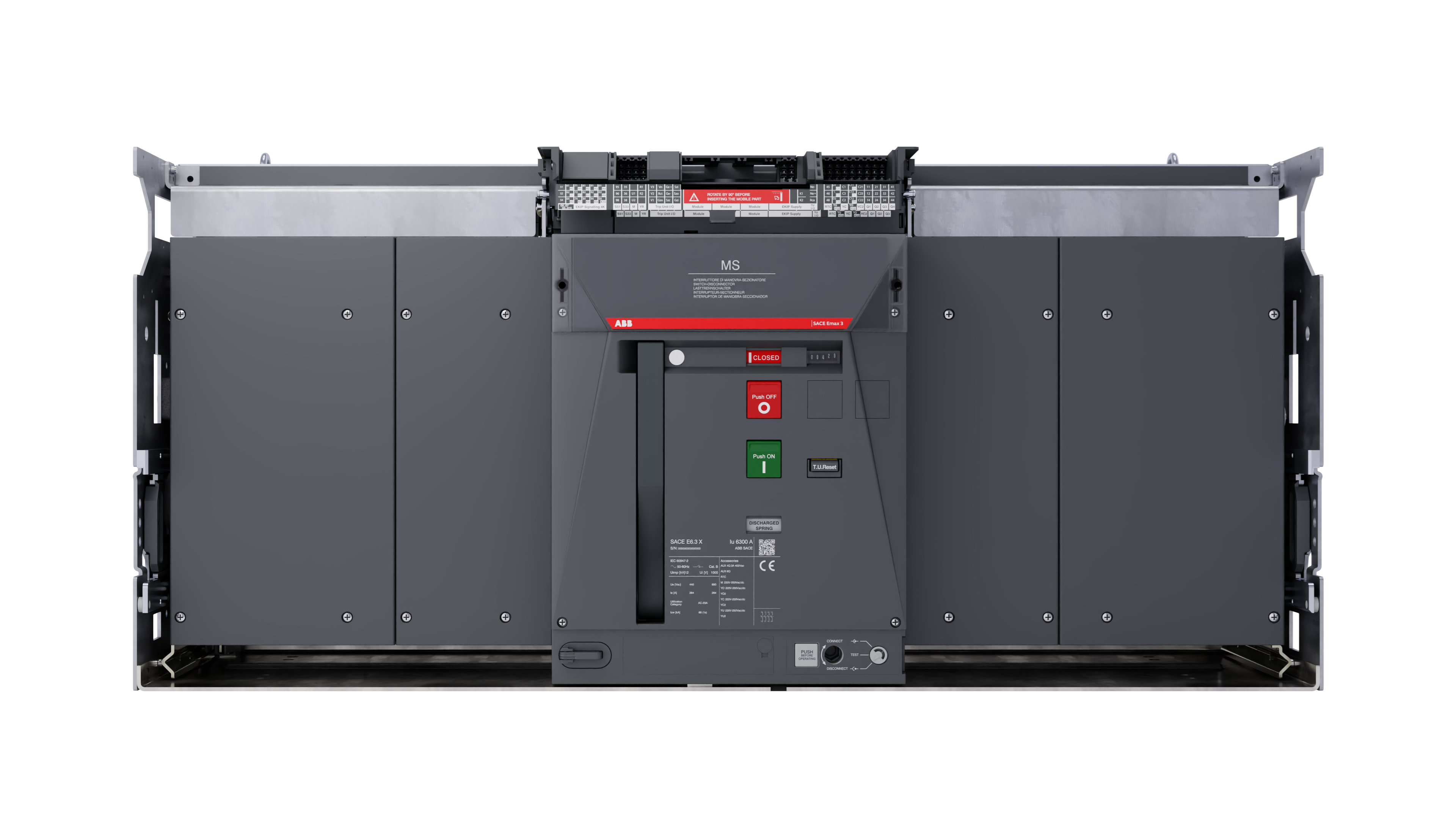 SACE Emax 3 E6.3X/f/MS 4000 4p WMP