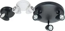 ABB 7TBA133390R0364 TRIPLE DECO REM FIXT BLK 12V 6W-LED