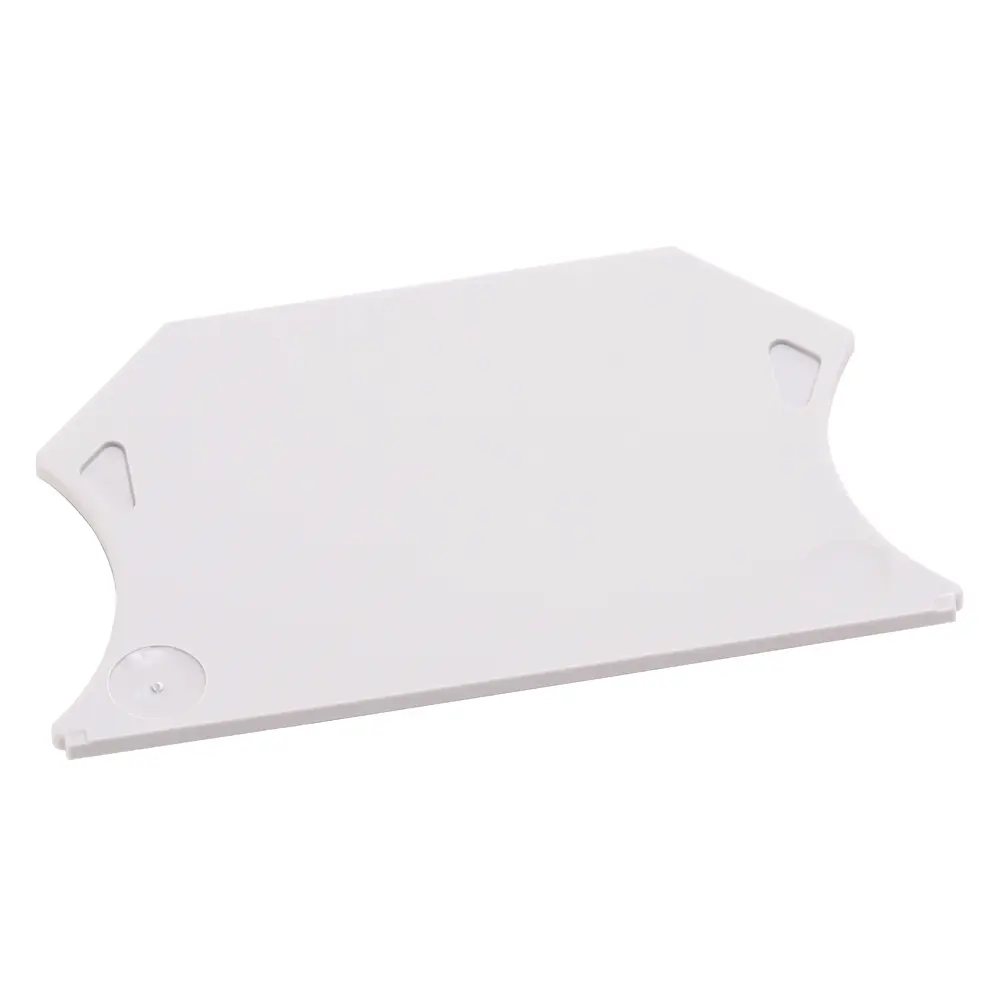 Allen-Bradley 1492-EBJ3-B blue end barrier for Bulletin 1492-J3 series screw-type feed-through terminal blocks. Provides physical separation and color
