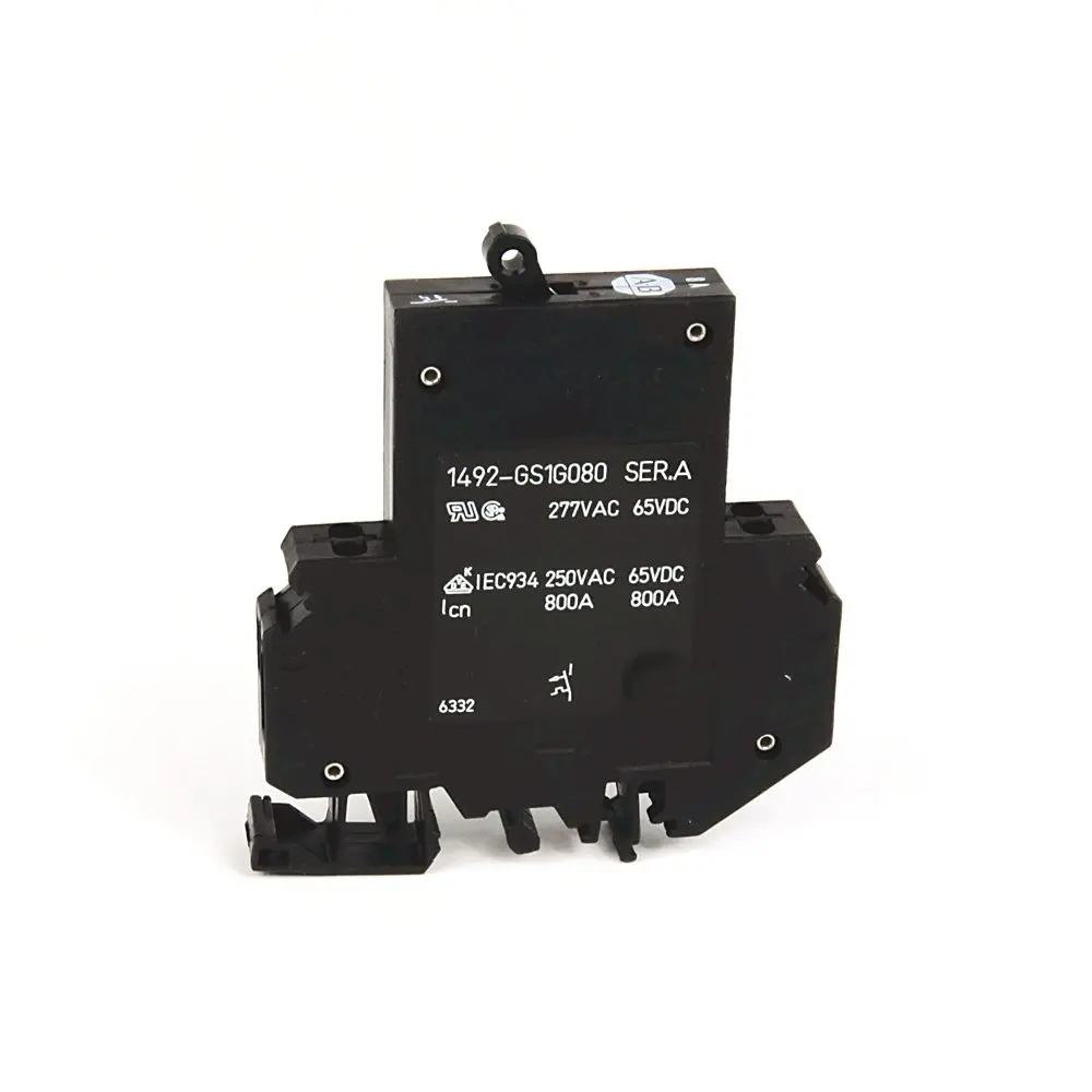 Allen-Bradley 1492-GS1G080-H1 Bulletin 1492 miniature circuit breaker (MCB) for supplementary protection, 1-pole, 8A rated current, Type G tripping ch