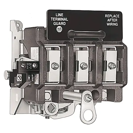 Allen-Bradley 1494R-N100 Bulletin 1494R lever-operated disconnect switch with NEMA 1 general-purpose indoor enclosure. Provides visible break for isol