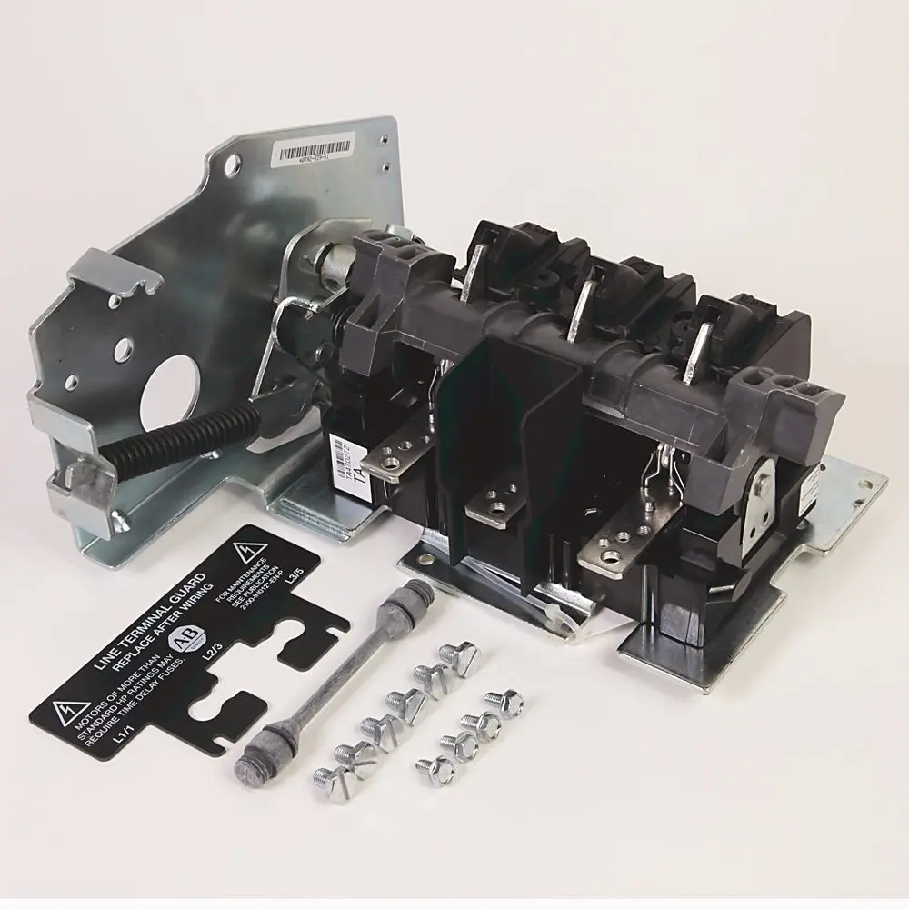 Allen-Bradley 1494V-DSX400 Bulletin 1494V disconnect switch, 400 amp, 600V AC, 3-pole, lever-operated, housed in a NEMA 1 general-purpose steel enclos