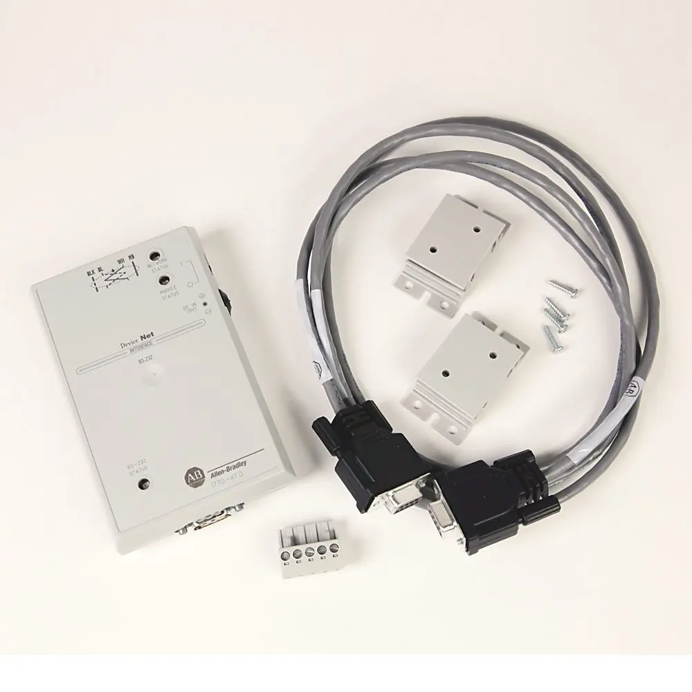 Allen-Bradley 1770-KFD DeviceNet interface module connects a PLC-5 programmable controller to a DeviceNet network, enabling scanner functionality for
