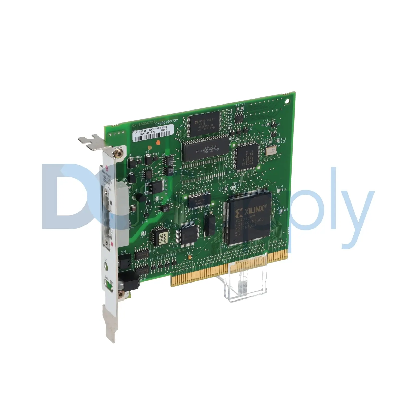 Allen-Bradley 1784-PCIDS DeviceNet PCI I/O scanner card for integration into industrial PCs. Enables communication between a host computer and DeviceN