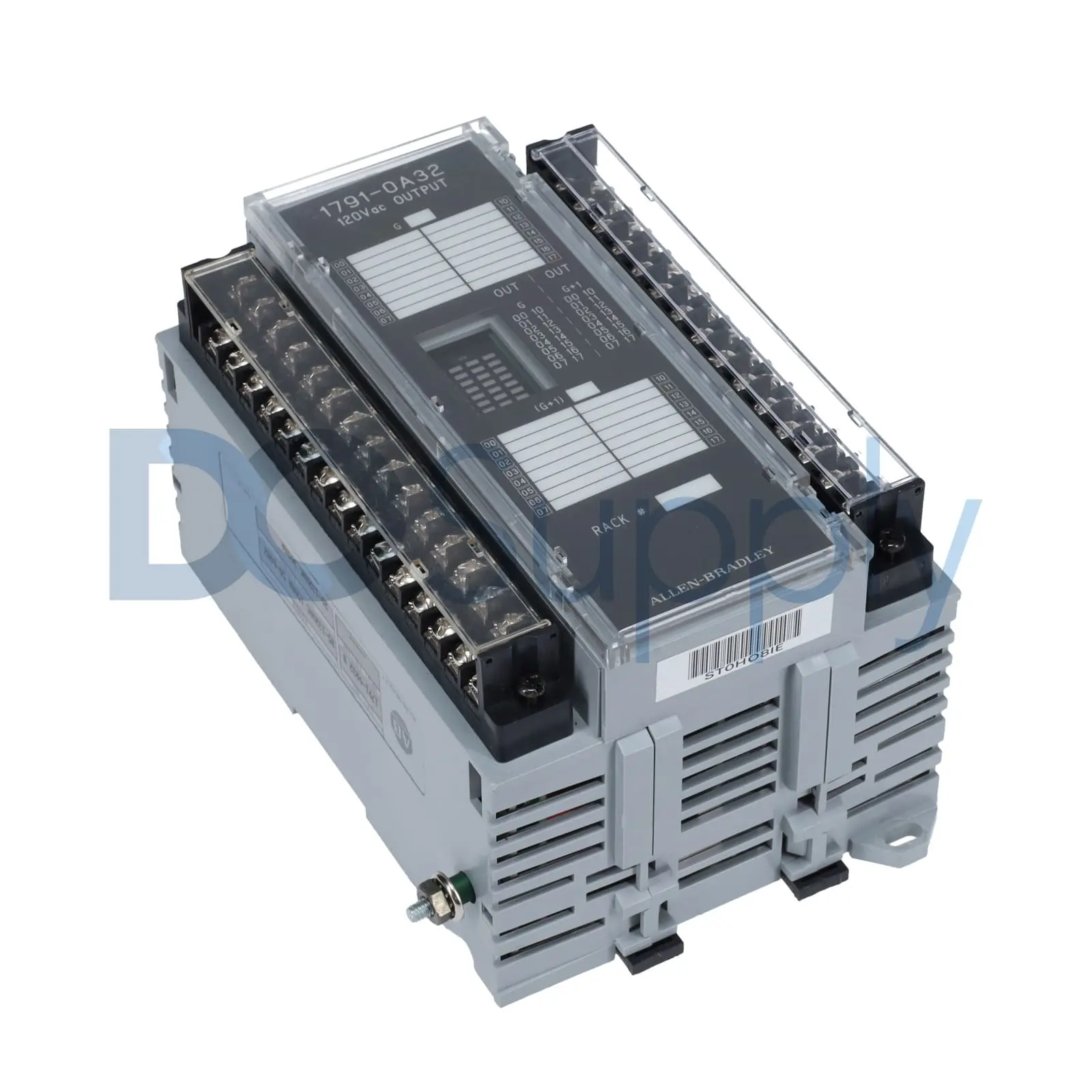 Allen-Bradley 1791-0A32 32-point I/O module for the Bulletin 1791 CompactBlock family. This high-density block I/O integrates 32 digital input or outp