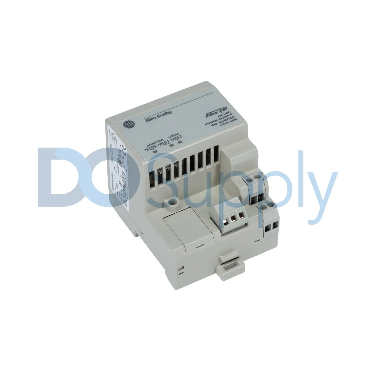 Allen-Bradley 1794-ASB Remote I/O Adapter module for Bulletin 1794 FLEX I/O distributed I/O system. Provides communication interface between programma