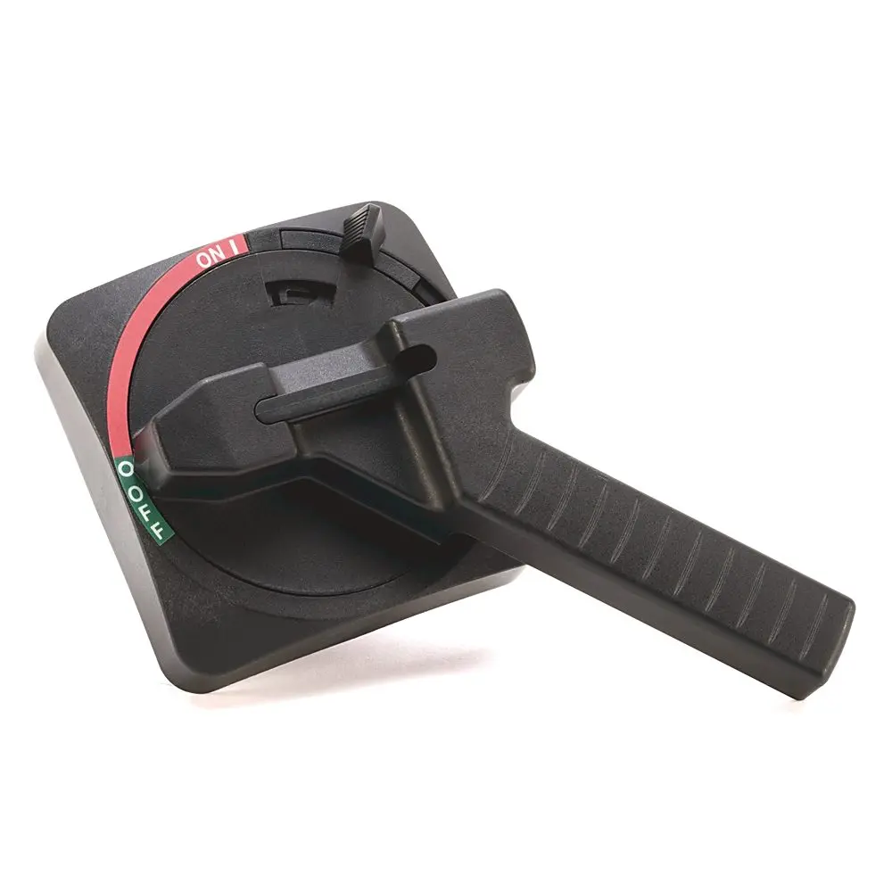 Allen-Bradley 194R-HM4 4-position maintained selector switch operating handle for Bulletin 194R rotary disconnect switches. Metal operator provides ma