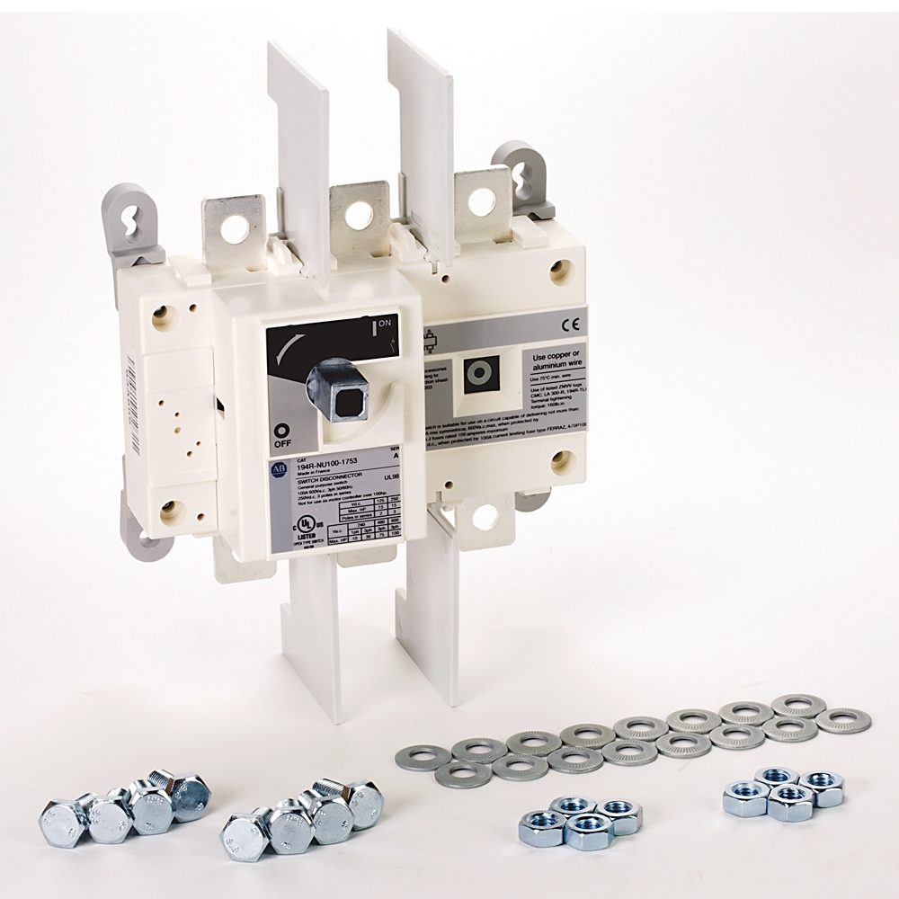 Allen-Bradley 194R-NU600-1753 Bulletin 194R rotary disconnect switch, 600A, 3-pole, non-fused. Provides reliable load isolation and motor circuit disc