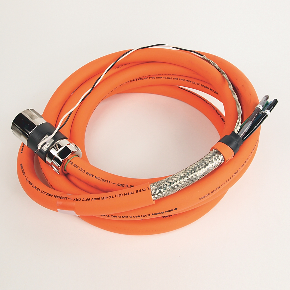 Allen-Bradley MP-Series 5m Power and Brake Cable 2090-CPBM7DF-06AA05