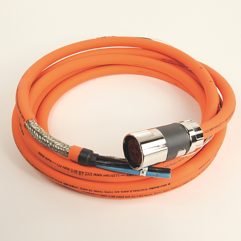 Allen-Bradley MP-Series 5m Power and Brake Cable 2090-CPBM7DF-08AA05