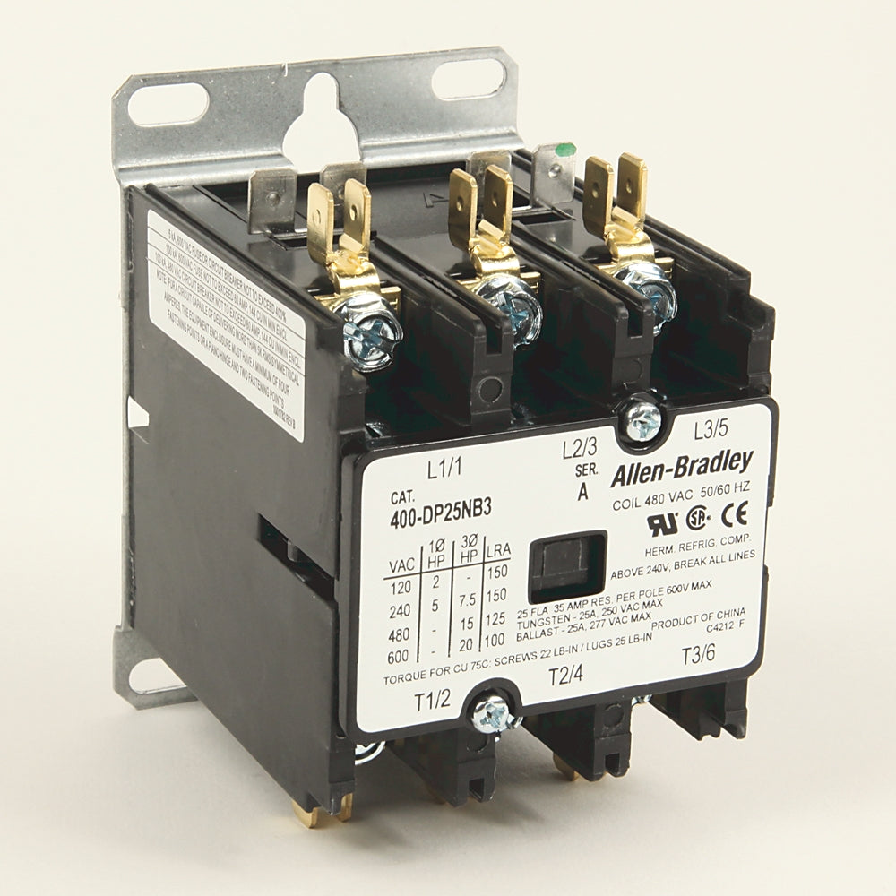 Allen-Bradley 400-DP25NB1 | Allen-Bradley 400 Definite Purpose Contactor 25A