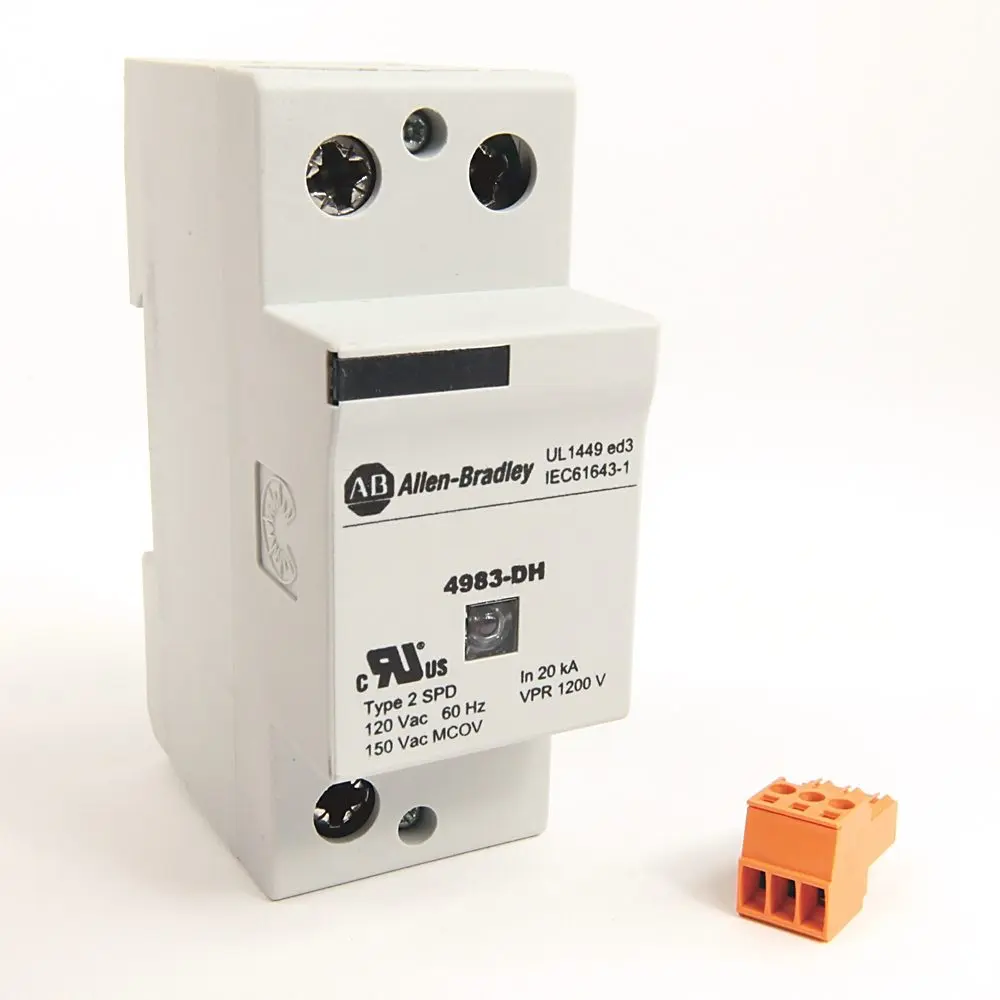 Allen-Bradley 4983-DH120-25 surge protector for electrical equipment protection. Industrial-grade surge suppression device designed for contactor and